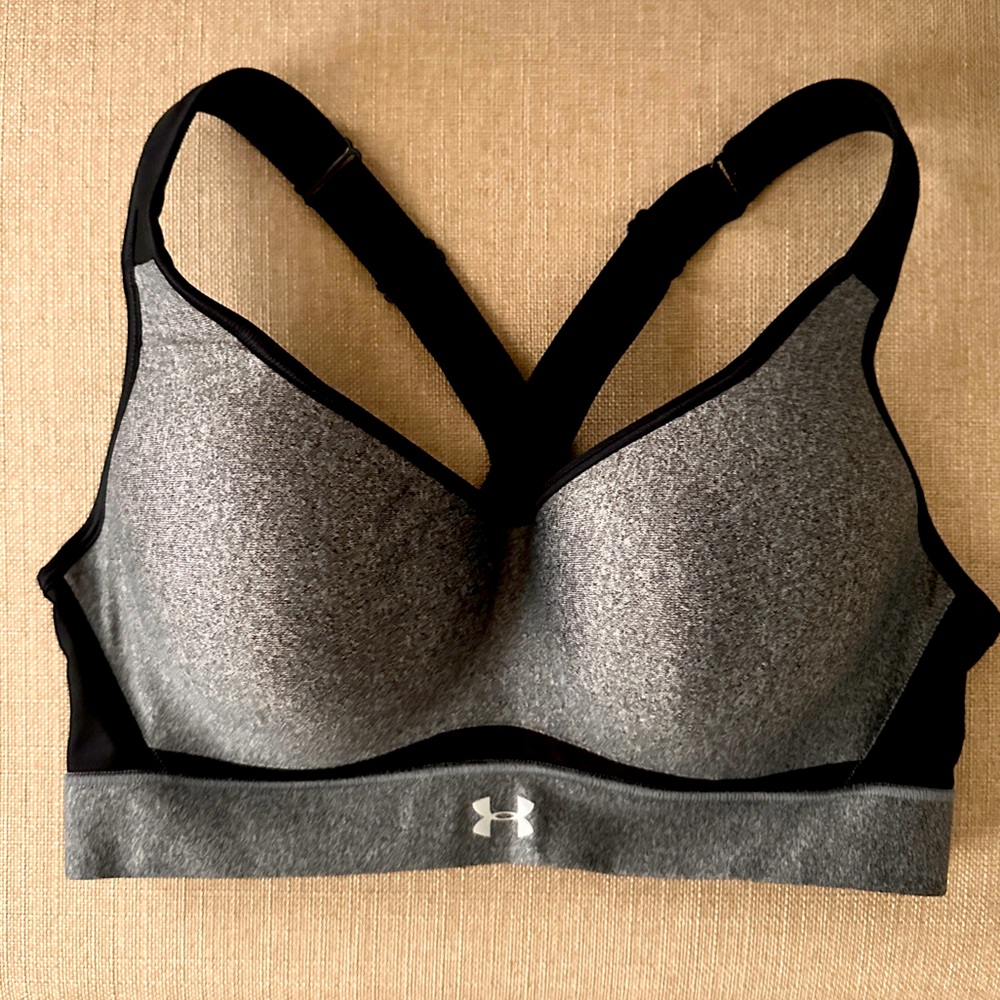 Under Armour Sports Bra 36C Gray/Black
